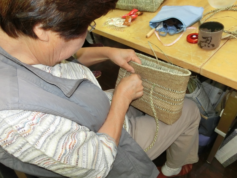 奥会津　三島町　編み組細工　ヒロロ　教室　体験